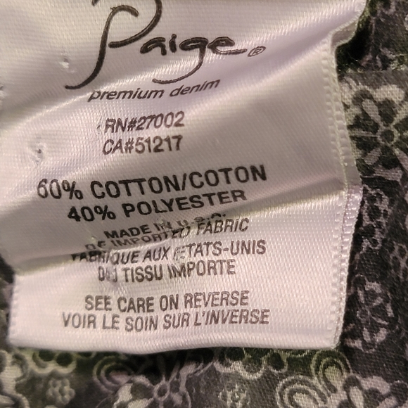 Paige Hidden Hills Dark Wash Straight leg Jeans jeans - Picture 12 of 13